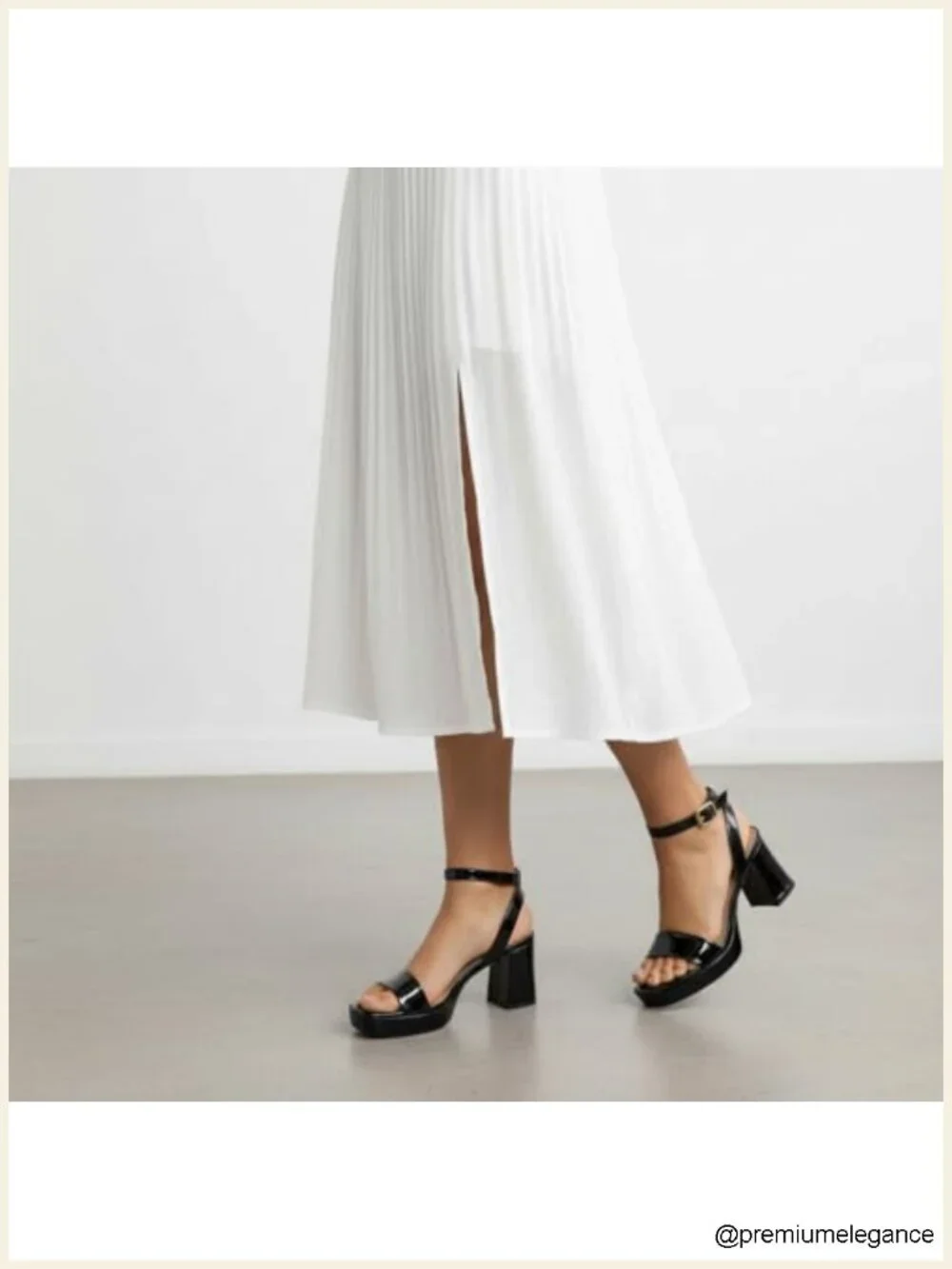 Platform Sandals with Memory Foam, Wide Widths, Buckle Ankle Strap